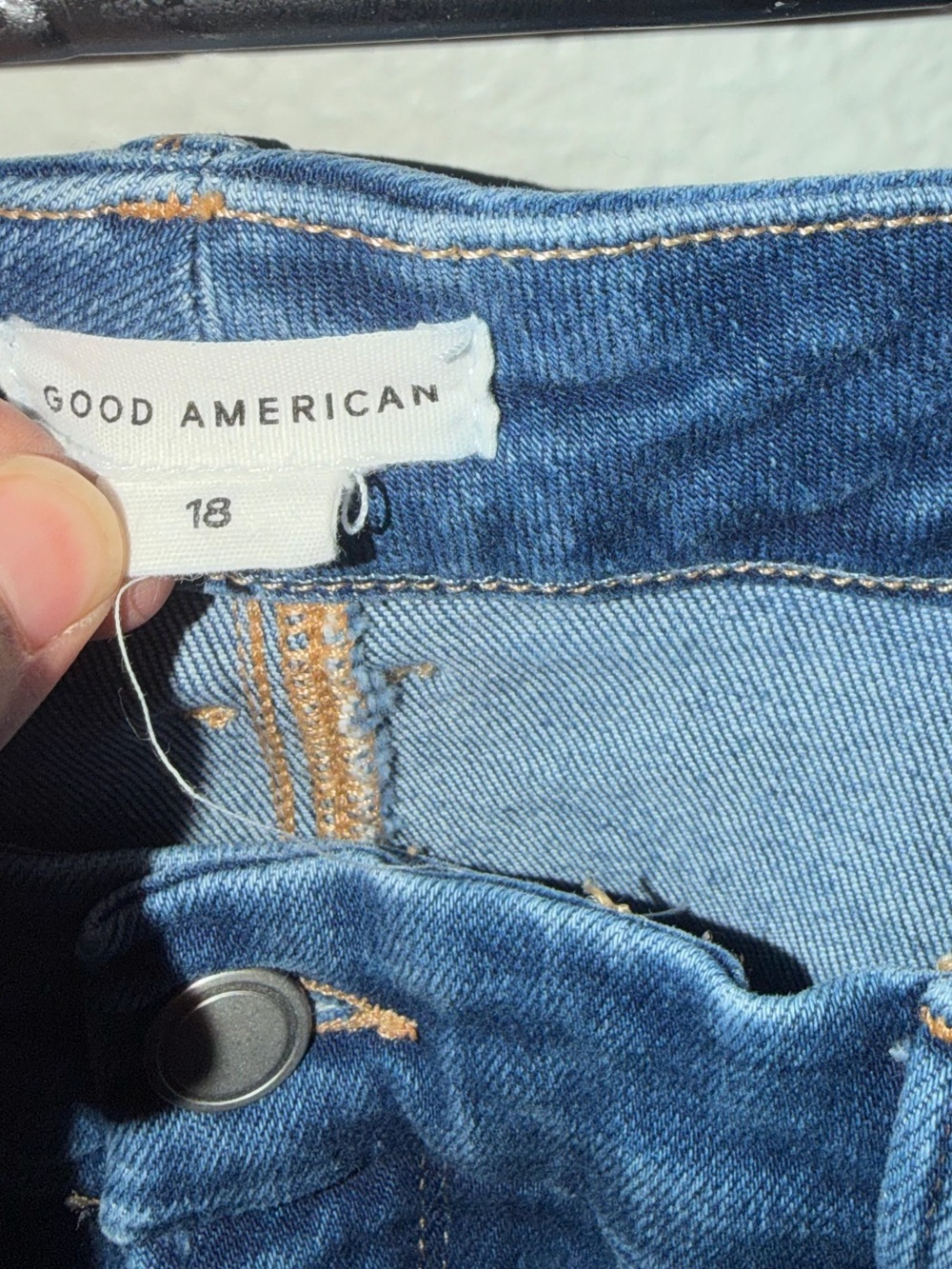 Good American High-Rise Blue Denim Jeans Size 18 EUC - Picture 2 of 4